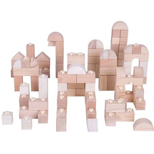 Bigjigs Toys Clicking Wooden Blocks - McGrocer