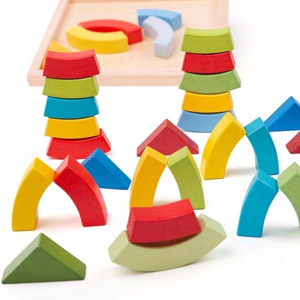 Bigjigs Toys Stacking Arches and Triangles - McGrocer