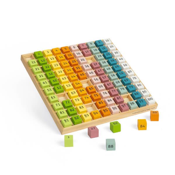 Bigjigs Toys Wooden Educational Number Tray - McGrocer