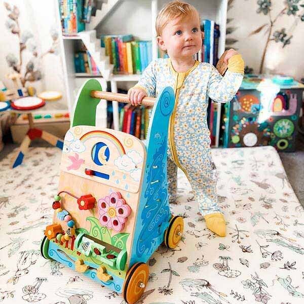 Bigjigs Toys Wooden Flower Activity Walker - McGrocer