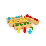 Bigjigs Toys Wooden Peg Blocks Sorting Toy - McGrocer