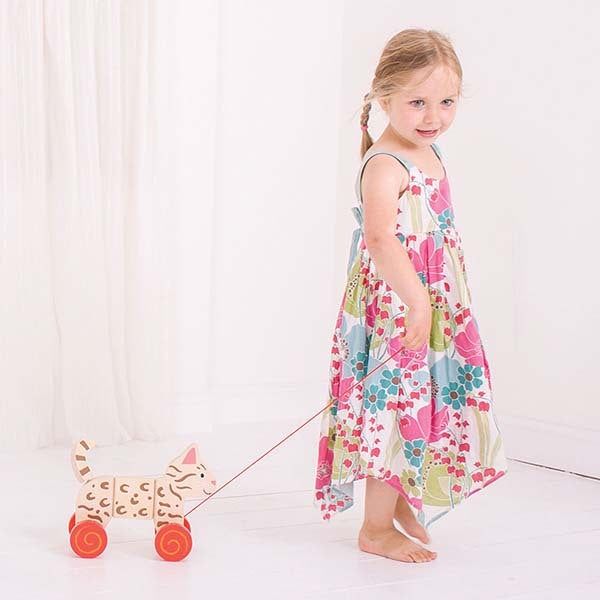 Bigjigs Toys Wooden Pull Along Cat Toy - McGrocer