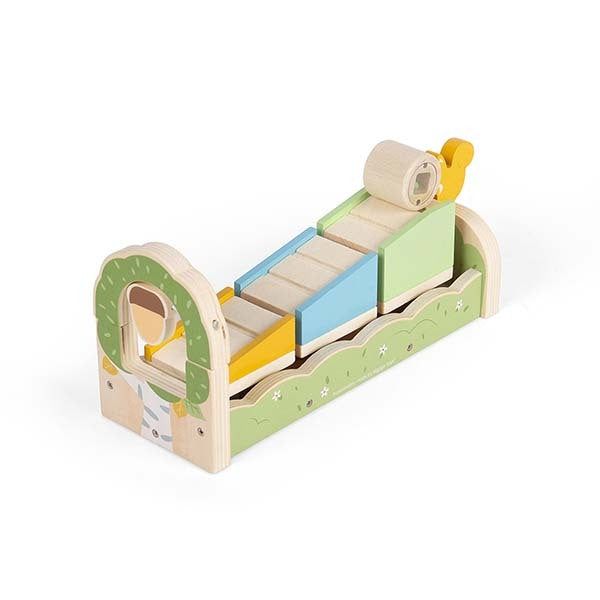 Bigjigs Toys Wooden Squirrel Shape Sorter and Ramp Game - McGrocer