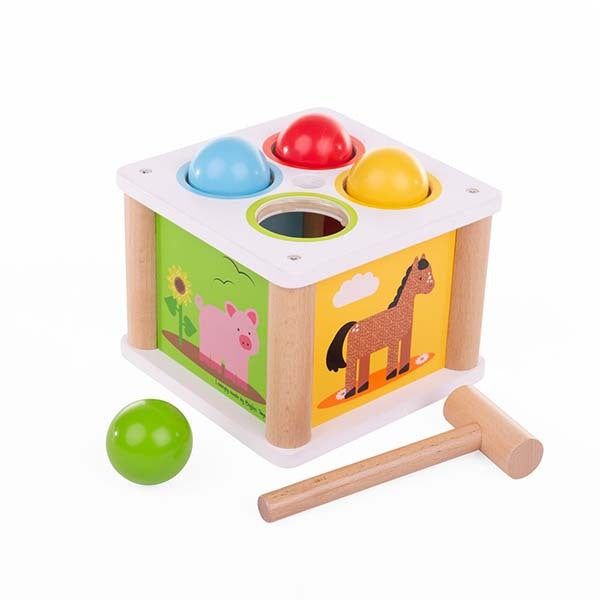 Bigjigs Toys Wooden Tap Tap Ball Toy - McGrocer