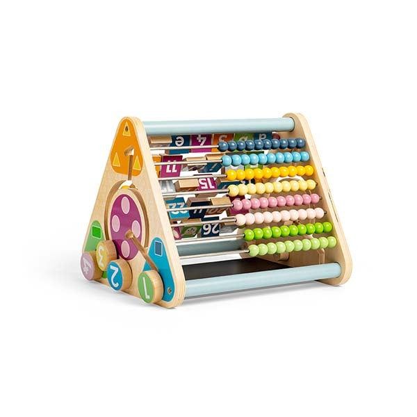 Bigjigs Toys Wooden Triangular Activity Centre - McGrocer