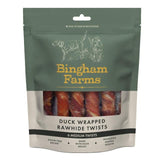Bingham Farms Duck Wrapped Rawhide Twist Med   6 per pack - McGrocer