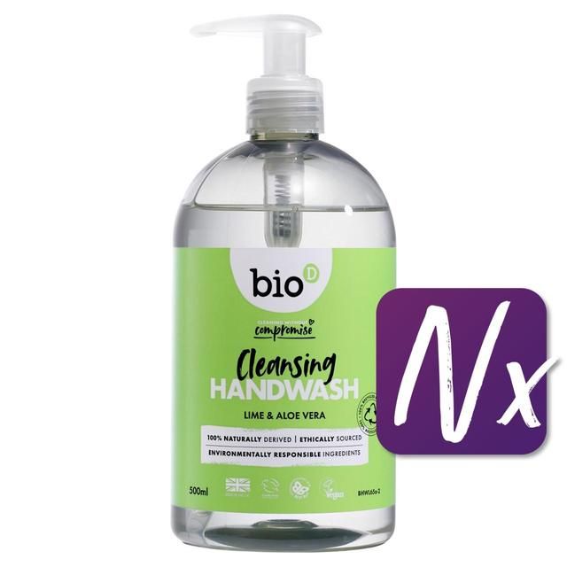 Bio-D Eco Lime & Aloe Vera Sanitising Hand Wash   500ml - McGrocer