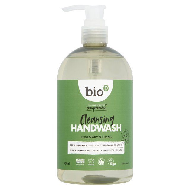 Bio-D Eco Rosemary & Thyme Sanitising Hand Wash   500ml - McGrocer