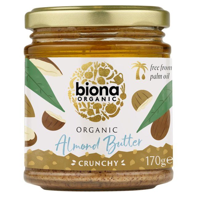 Biona Organic Almond Butter - Crunchy   170g - McGrocer