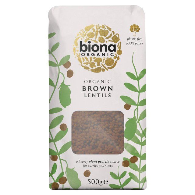 Biona Organic Brown Lentils   500g - McGrocer