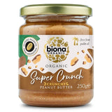 Biona Organic Hi Oleic Super Crunchy Peanut Butter   250g - McGrocer
