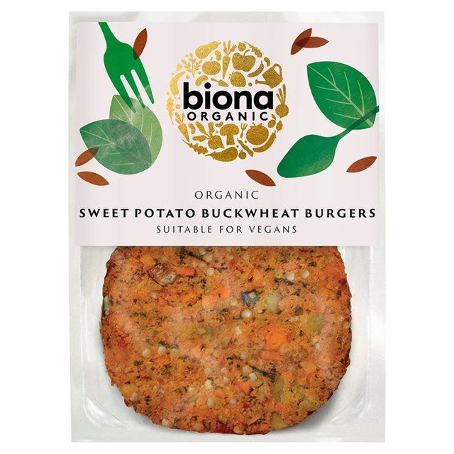 Biona Organic Sweet Potato Buckwheat Burgers   160g - McGrocer