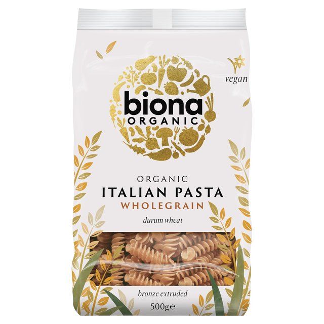 Biona Organic Whole Wheat Fusilli Pasta   500g - McGrocer