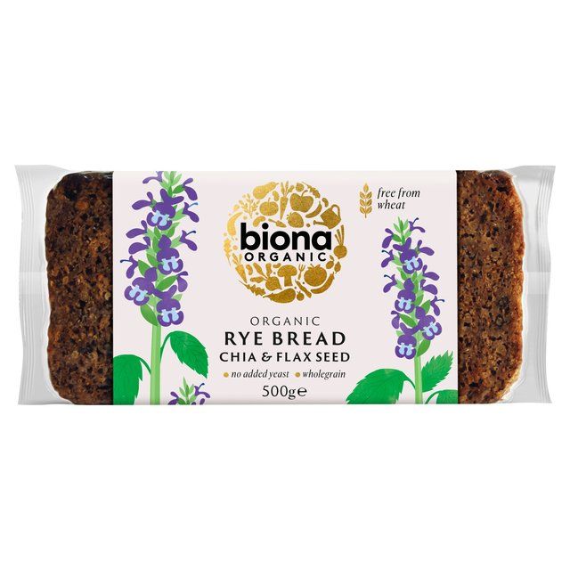 Biona Organic Yeast Free Rye Chia & Flax Seed Bread   500g - McGrocer