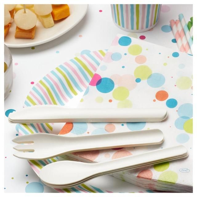 BioPak White Paper Knives   10 per pack - McGrocer