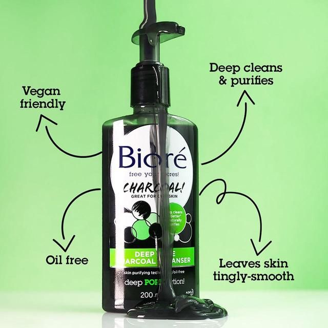 Biore Charcoal Pore Cleanser   200ml - McGrocer