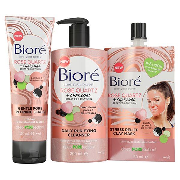 Biore Rose Quartz Cleanser 200ml - McGrocer