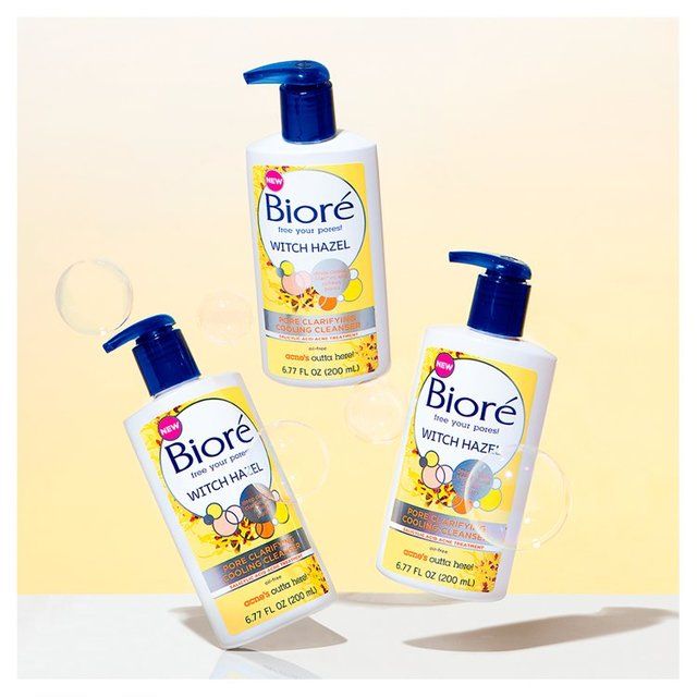 Biore Witch Hazel Pore Clarifying Cooling Cleanser For Spot Prone Skin   200ml - McGrocer