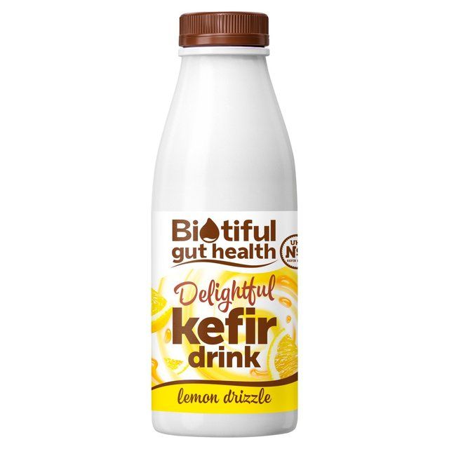 Biotiful Gut Health Delightful Lemon Drizzle Kefir Drink   500ml - McGrocer