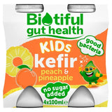Biotiful Gut Health Peach & Pineapple Kids Kefir   4 x 100ml - McGrocer