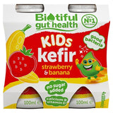Biotiful Gut Health Strawberry & Banana Kids Kefir   4 x 100ml - McGrocer