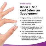 Biotin Hair Growth Vitamins 12,000mcg - Enriched with Zinc - McGrocer