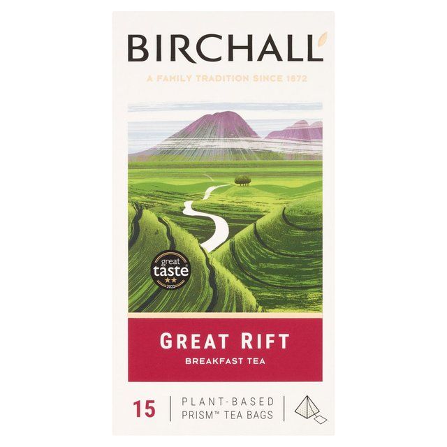 Birchall Great Rift Breakfast Blend - 15 Prism Tea Bags   15 per pack - McGrocer