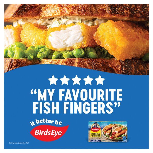 Birds Eye 10 MSC Breaded Omega 3 Fish Fingers   280g - McGrocer