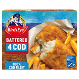 Birds Eye Battered Cod Fish Fillets x4 440g - McGrocer