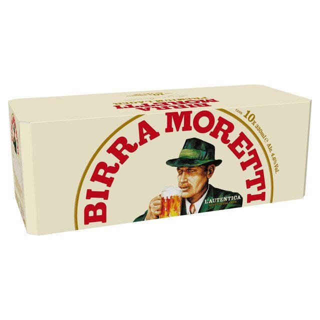 Birra Moretti Lager Beer Cans   10 x 330ml - McGrocer