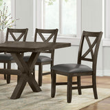 Blakely Extending Dining Table + 6 Cross Back Chairs, Seats 6-8 - McGrocer