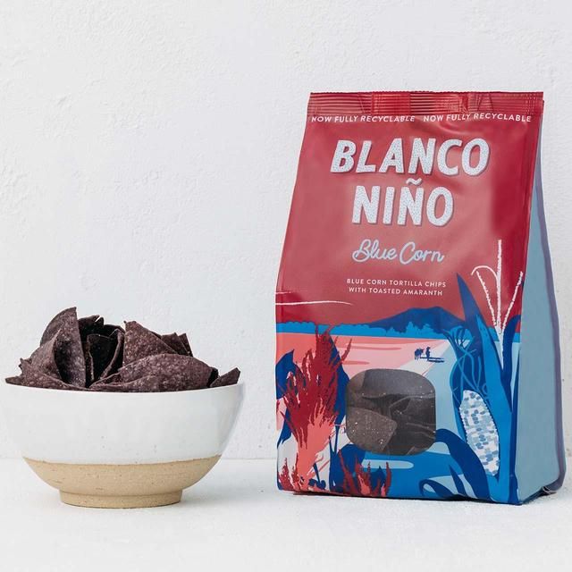 Blanco Nino Ancient Grain Blue Corn Tortilla Chips   170g - McGrocer