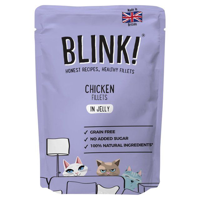Blink Chicken Fillets Wet Cat Food Pouch   85g - McGrocer