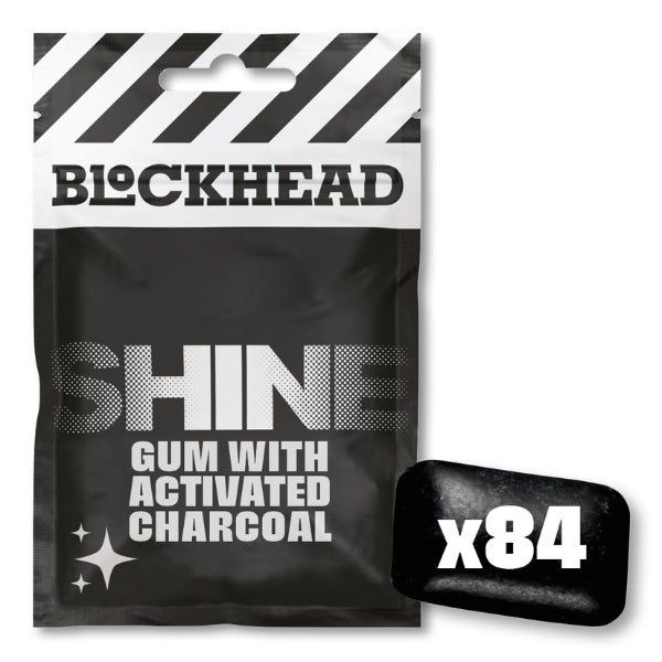 BLOCKHEAD Shine Gum - 12 Packs (84 Pieces) - McGrocer