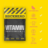 BLOCKHEAD Vitamin Gum - 12 Pack (120 Pieces) - McGrocer