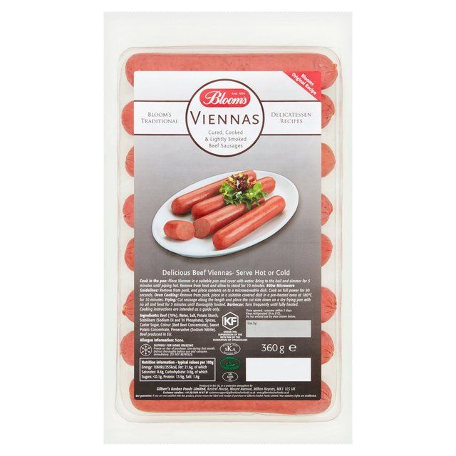 Blooms Viennas Cured Beef Sausage   360g - McGrocer