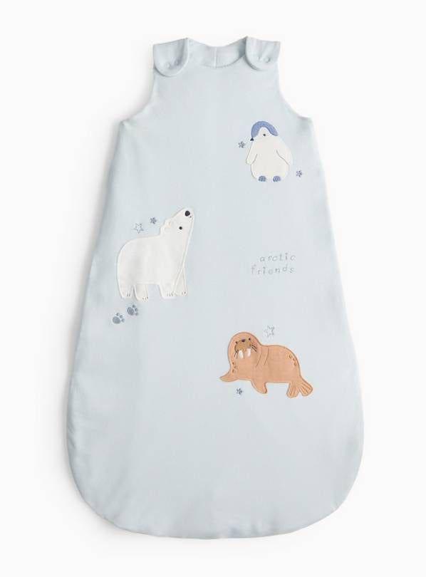 Blue Arctic Animal Print 2.5 Tog Sleeping Bag 6-12 months - McGrocer