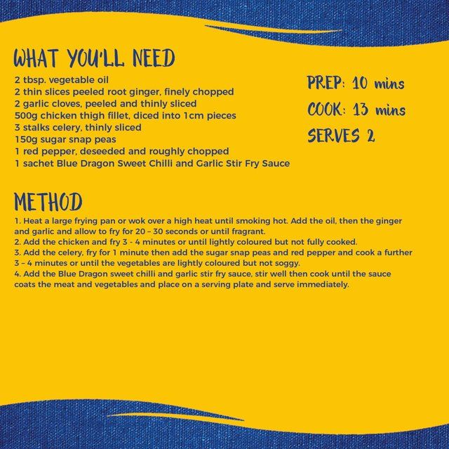 Blue Dragon Sweet Chilli & Garlic Stir Fry Sauce   120g - McGrocer