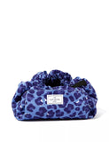 Blue Leopard Full Size Flat Lay Makeup Bag - McGrocer
