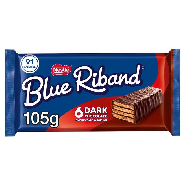 Blue Riband Dark Chocolate Biscuit Bars Multipack   6 x 17.5g - McGrocer