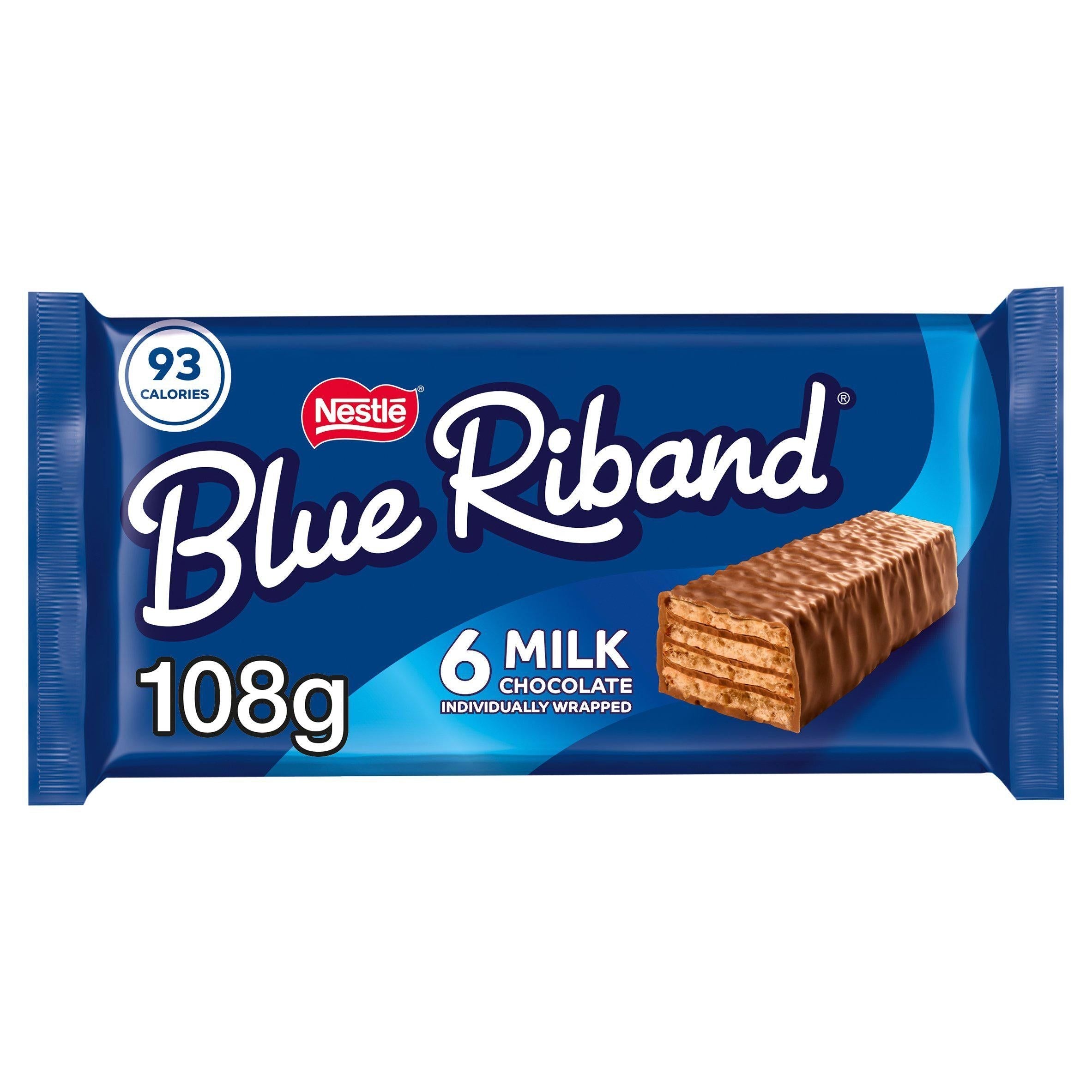 Blue Riband Original Milk Chocolate Wafer Biscuit Bar Multipack x6 18g - McGrocer