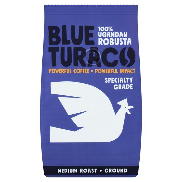 Blue Turaco Coffee Ground 100% Specialty Ugandan Robusta   227g - McGrocer