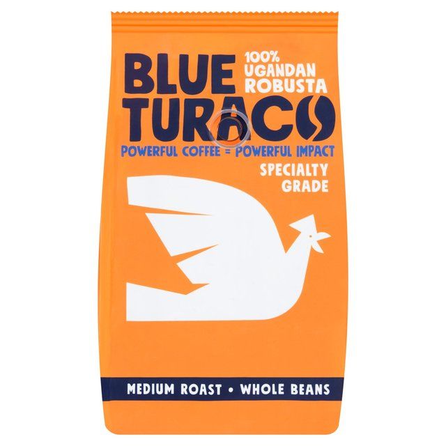 Blue Turaco Coffee Whole Bean 100% Specialty Ugandan Robusta   227g - McGrocer