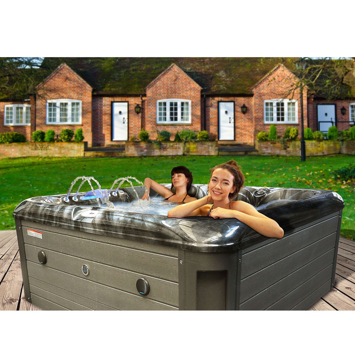 Blue Whale Spa Kingsbury 110-Jet 6 Person Hot Tub - Delivered and Installed - McGrocer