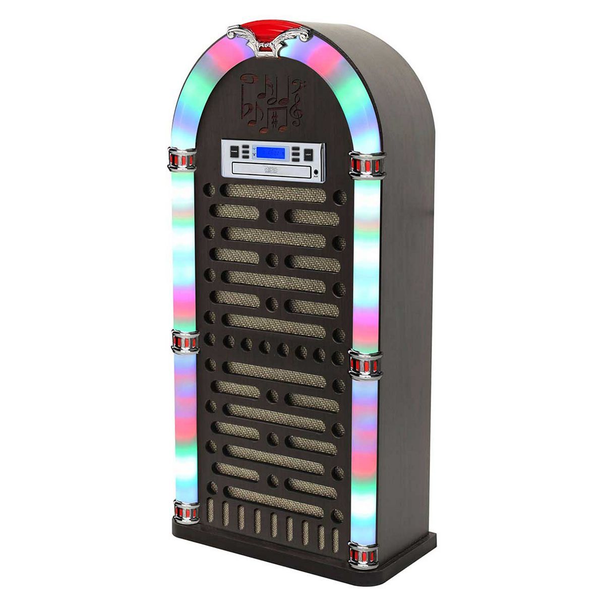 Bluetooth Jukebox with CD Player and FM Radio Brown - McGrocer