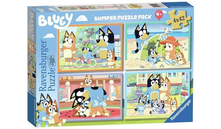 Bluey and Friends 4 X 42 Piece Jigsaw Puzzle - McGrocer