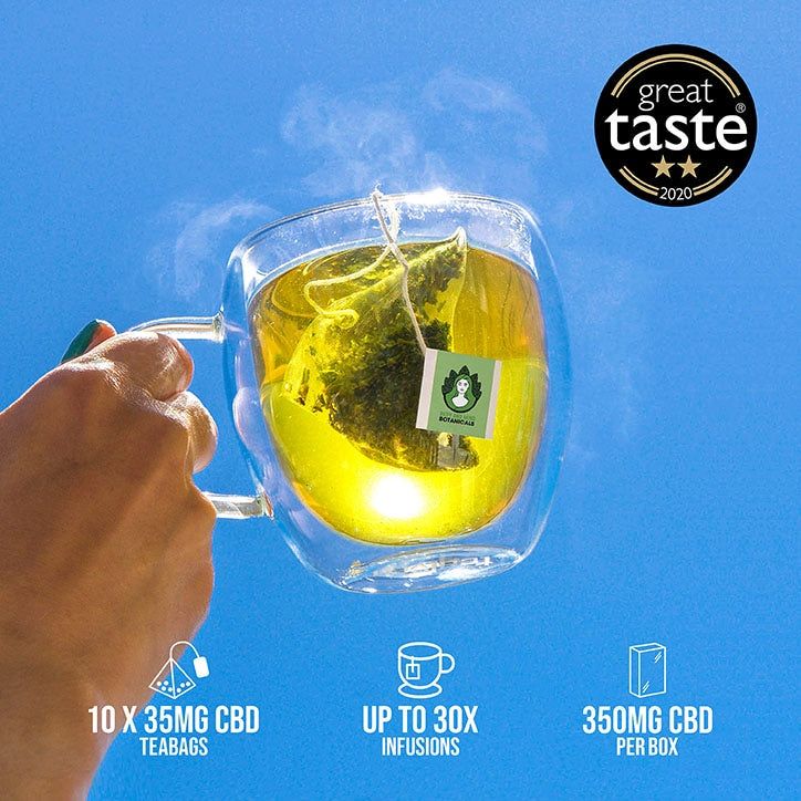 Body & Mind Botanicals CBD Hemp Tea Original 10 Tea Bags - McGrocer