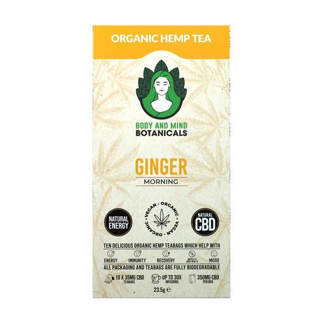 Body & Mind Botanicals Organic Hemp Tea - Ginger    10 per pack - McGrocer