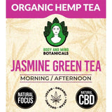 Body & Mind Botanicals Organic Hemp Tea - Jasmine Green Tea    10 per pack - McGrocer