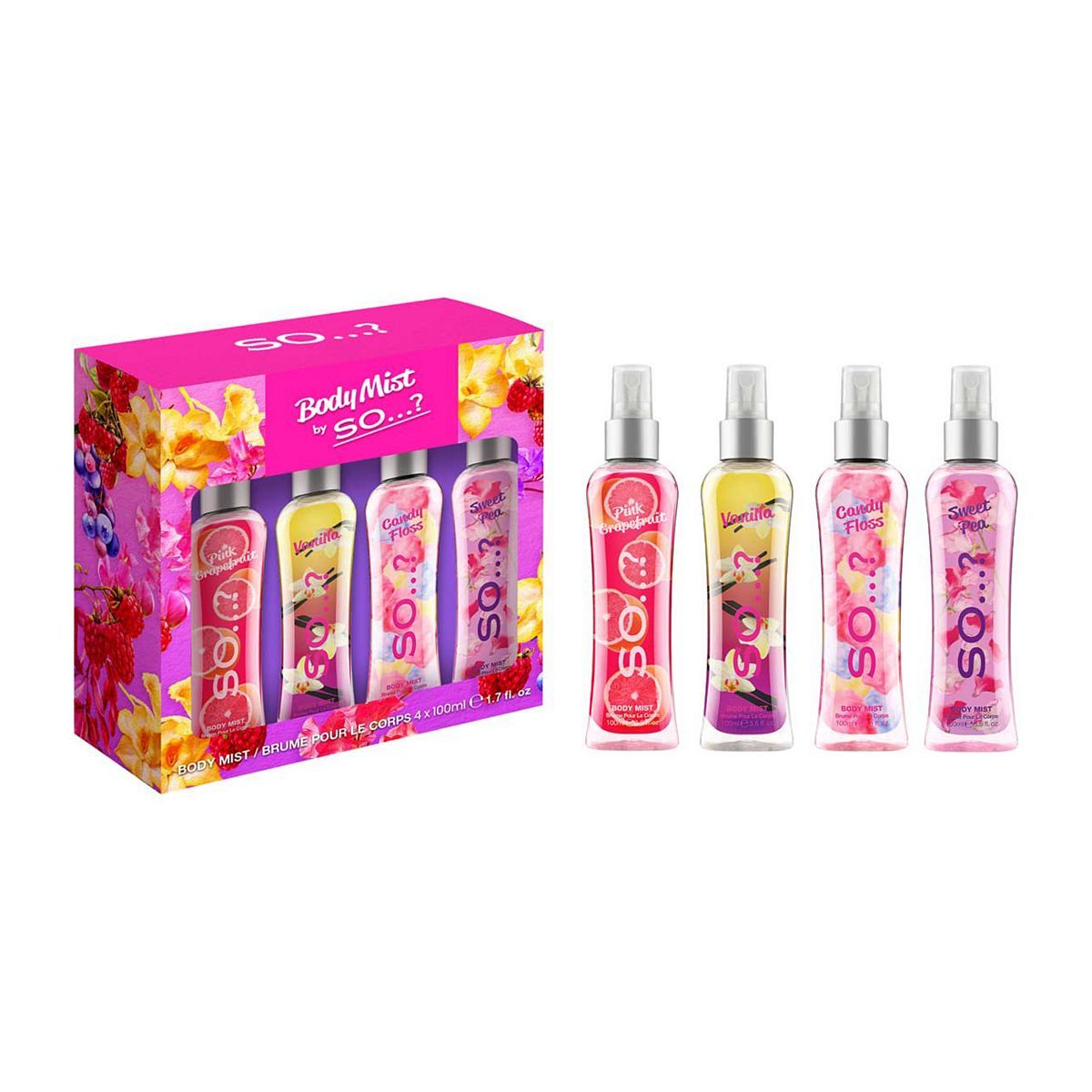 Body Mist by SO…? 4 x 100ml - McGrocer